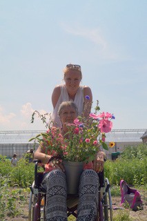 Sjarlie met haar schoonmama